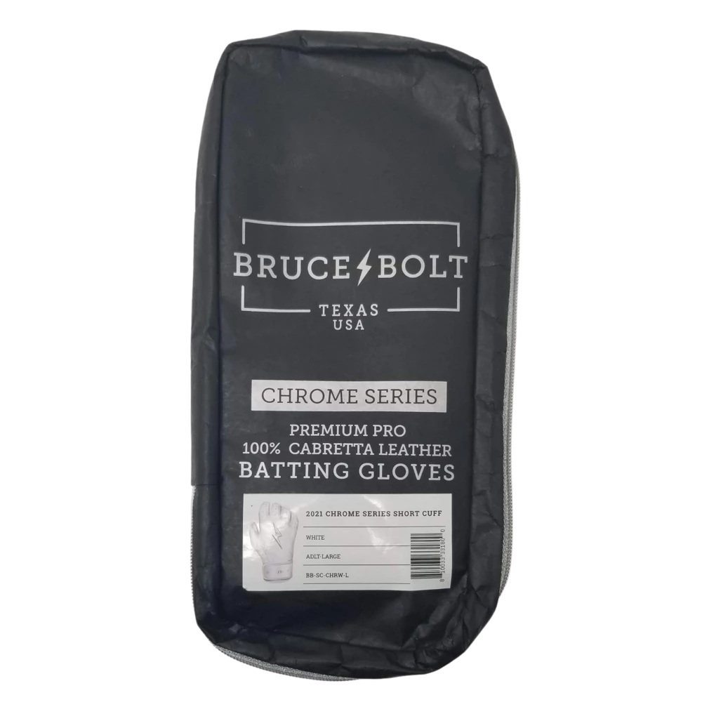 BRUCE BOLT 2021 CHROME SERIES SHORT CUFF BATTING GLOVES WITH STORAGE BAG 12 BRUCE BOLT 2021 CHROME SERIES SHORT CUFF BATTING GLOVES WITH STORAGE BAG – Bild 10