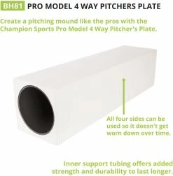 Champion Sports CHAMPION 4-WAY PITCHER'S RUBBER (PRO MODEL)