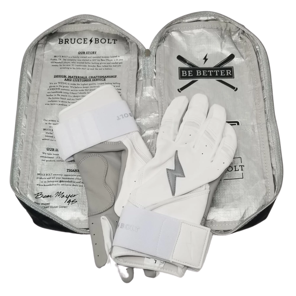 BRUCE BOLT 2021 CHROME SERIES LONG CUFF BATTING GLOVES WITH STORAGE BAG 8 BRUCE BOLT 2021 CHROME SERIES LONG CUFF BATTING GLOVES WITH STORAGE BAG – Bild 6