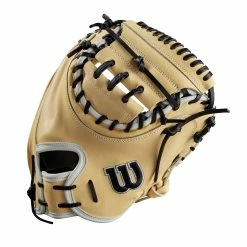 2022 WILSON A2000®DPCM 33" CATCHERS MITT -Baseball Shop WBW100115 2 A2000 C DPCM 33 Blonde.png.high res