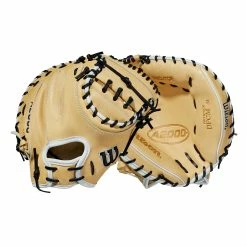 2022 WILSON A2000®DPCM 33" CATCHERS MITT -Baseball Shop WBW100115 8 A2000 C DPCM 33 Blonde.png.high res