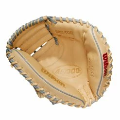 2023 WILSON A2000® PF33 33" CATCHERS MITT -Baseball Shop WBW100984 1 A2000 C PF33SS 33 GreySS Blonde.png.high res