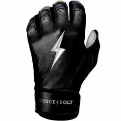 BRUCE BOLT 2021 YOUTH CHROME SERIES SHORT CUFF BATTING GLOVES WITH STORAGE BAG -Baseball Shop bruce bolt premium pro chrome series short cuff batting gloves with storage bag black brucebolt 328664 1080x 3c106507 cb32 44c2 b04b c05c548ea567