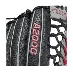 2021 WILSON A2000 PF92SS 12.25" PEDROIA FIT OUTFIELD BASEBALL GLOVE -Baseball Shop ea480ba1228cea663461e8fded0fbf48fcc139e8 WBW100110 5 A2000 OF PF92SS 1225 BlackSnakeSS Grey Red