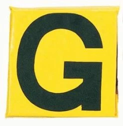 ATHLETIC SPECIALTIES INC WEIGHTED SIDELINE MARKERS (YELLOW / BLACK)