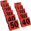 ATHLETIC SPECIALTIES INC COLLAPSIBLE SIDELINE MARKERS (ORANGE / BLACK) 2 ATHLETIC SPECIALTIES INC COLLAPSIBLE SIDELINE MARKERS (ORANGE / BLACK) -Baseball Shop fisher foldable football side line markers