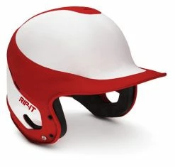 Rip-It Baseball Fit Batting Helmets - White Red
