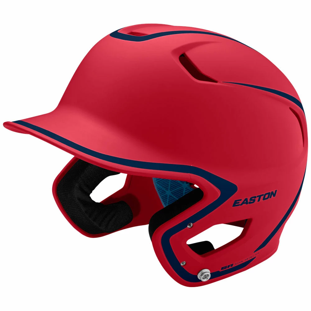 Easton Z5 2.0 Matte Two-Tone Batting Helmet - Red Navy 3 Easton Z5 2.0 Matte Two-Tone Batting Helmet - Red Navy