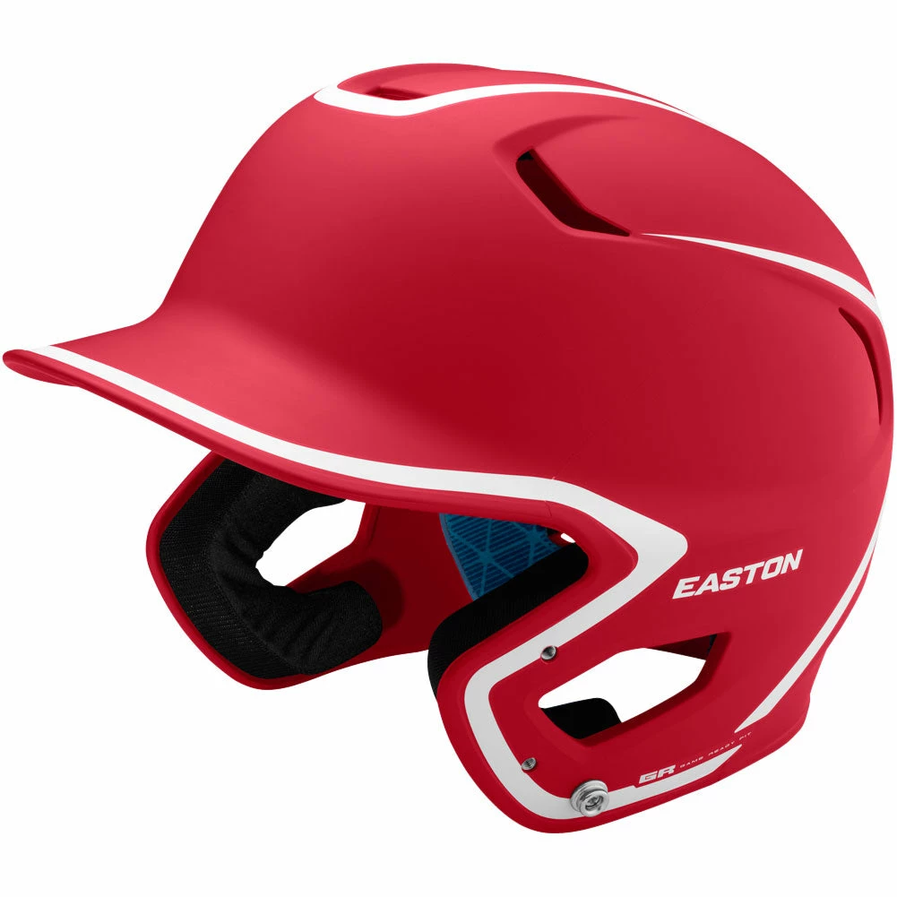 Easton Z5 2.0 Matte Two-Tone Batting Helmet - Red White 3 Easton Z5 2.0 Matte Two-Tone Batting Helmet - Red White